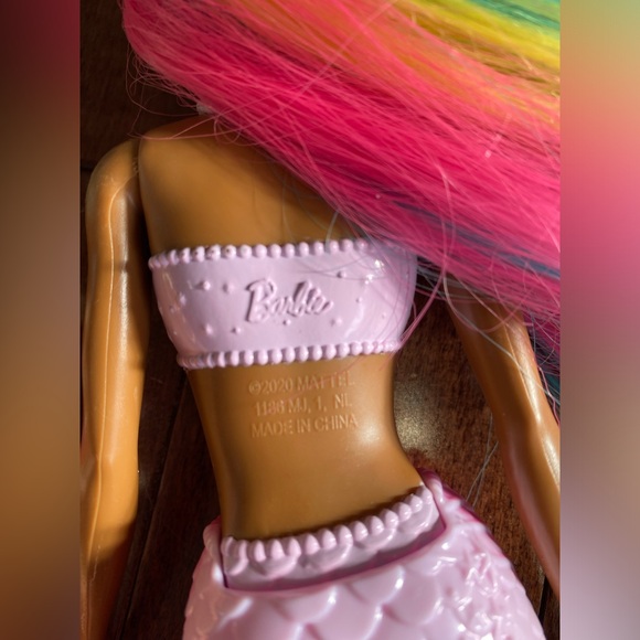 Assorted Mermaid Dolls Barbie and Mattel with Rainbow Hair - Picture 6 of 9